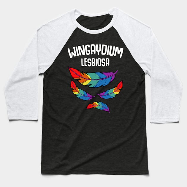 LGBT Gift Baseball T-Shirt by lostbearstudios